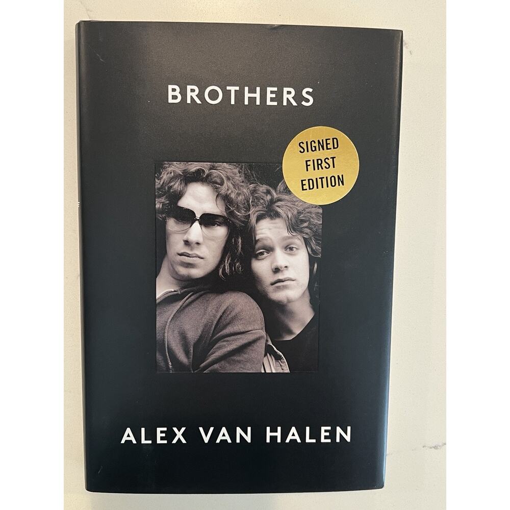Alex Van Halen SIGNED BOOK Brothers FIRST EDITION Hardcover AUTOGRAPHED #2